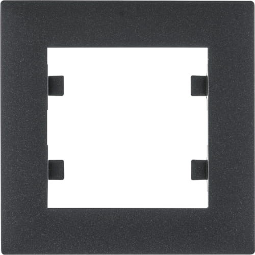 Ramka Pojedyncza 1-krotna Czarna Lumina Intense WL5513 HAGER POLO IP20 czarny