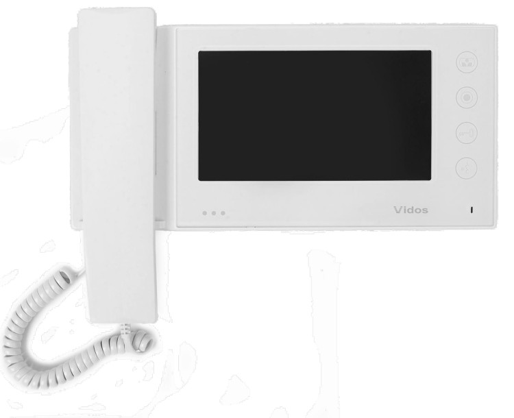 Monitor biały ze słuchawką i pamięć 100 zdarzeń MK-06WF F&F