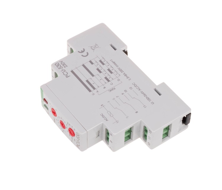 Przekaźnik czasowy 10-funkcyjny, styk:3xNO/NC,  100-264V AC/DC PCU-530 F&F