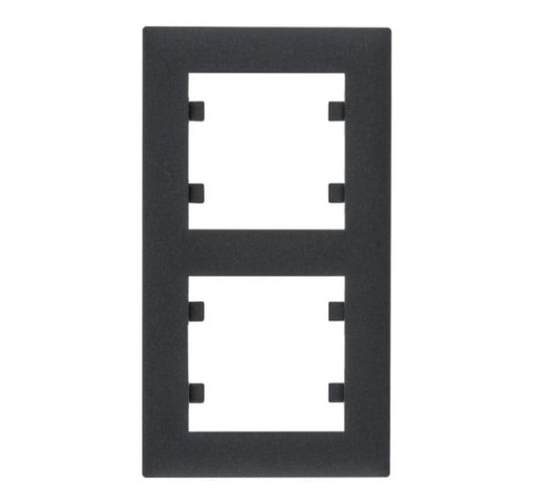 Ramka Podwójna 2-krotna Czarna Lumina Intense WL5623 HAGER POLO IP20 pionowa 2-podwójna czarny