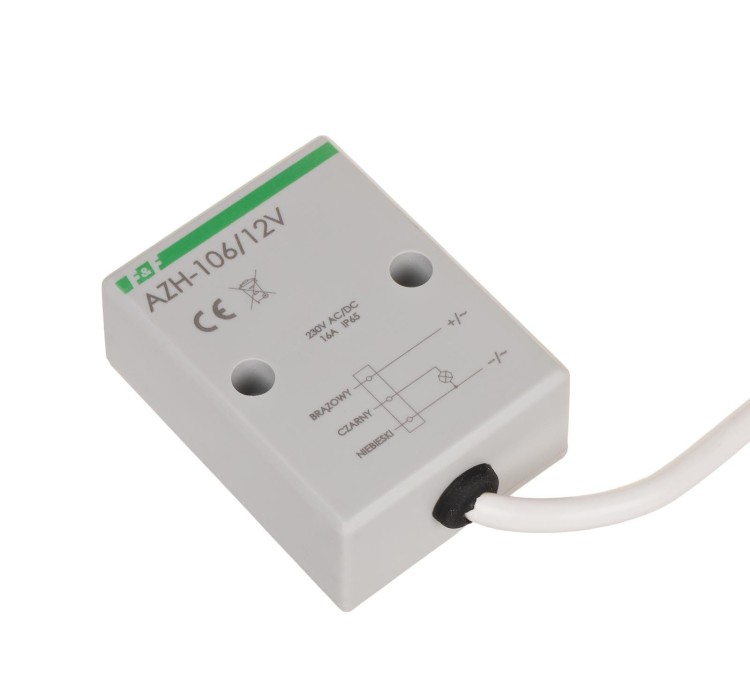 Automat zmierzchowy z wewnętrznym czujnikiem światłoczułym;12V AZH-106-12V F&F