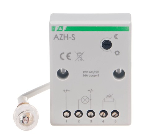 Automat zmierzchowy z zewnętrzną sondą hermetyczną AZ; 12V AZH-S-12V F&F