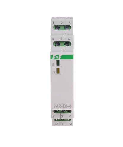 Moduł rozszerzeń wejść cyfrowych, z wyjściem MODBUS RTU, 1 moduł MAX-MR-DI-4LO F&F