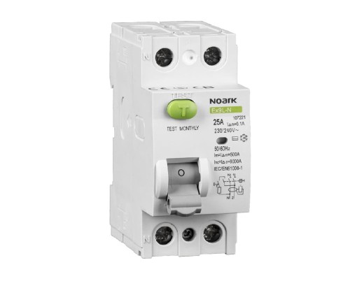 Wyłącznik różnicowoprądowy Ex9L-N 2P 40A 30mA AC 108315 Noark różnicówka