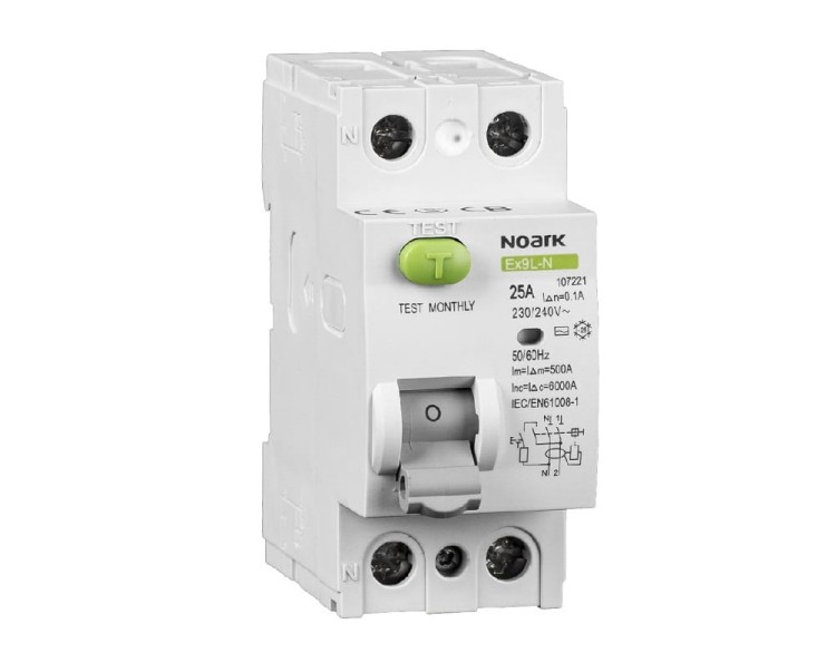 Wyłącznik różnicowoprądowy Ex9L-N 2P 40A 30mA AC 108315 Noark różnicówka