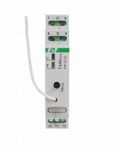 Radiowy ściemniacz uniwersalny 230V - montaż DIN 85÷265V AC/DC FW-D1D F&F