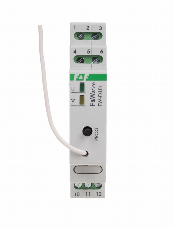 Radiowy ściemniacz uniwersalny 230V - montaż DIN 85÷265V AC/DC FW-D1D F&F
