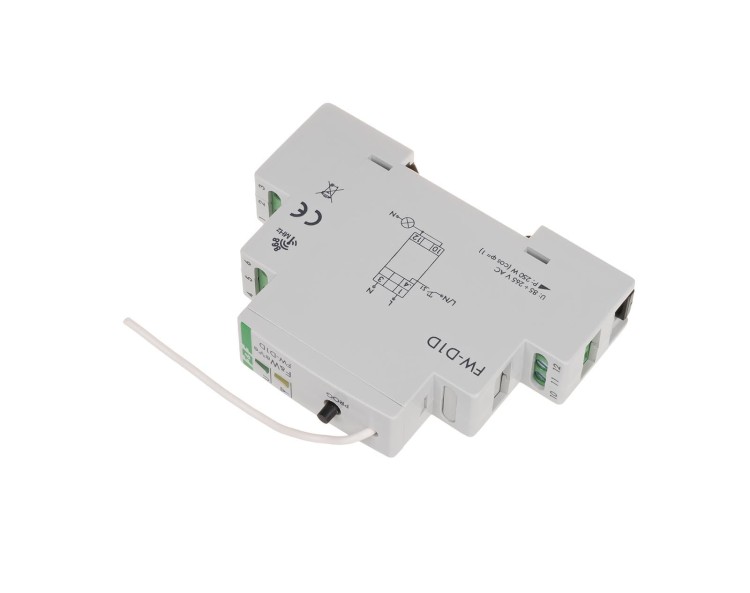 Radiowy ściemniacz uniwersalny 230V - montaż DIN 85÷265V AC/DC FW-D1D F&F