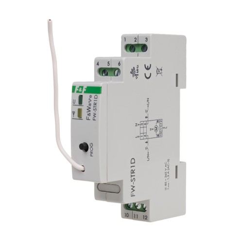 Radiowy sterownik rolet 230V- montaż DIN 85÷265V AC/DC FW-STR1D F&F