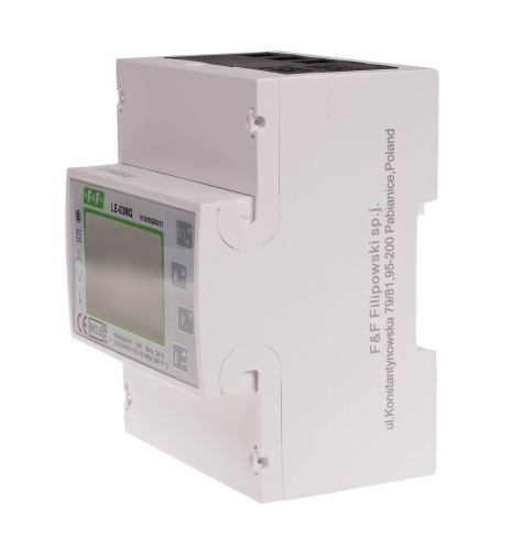 Trójfazowy licznik zużycia energii czynnej i biernej, Modbus RTU, 100(5)A; MID LE-03MQ F&F