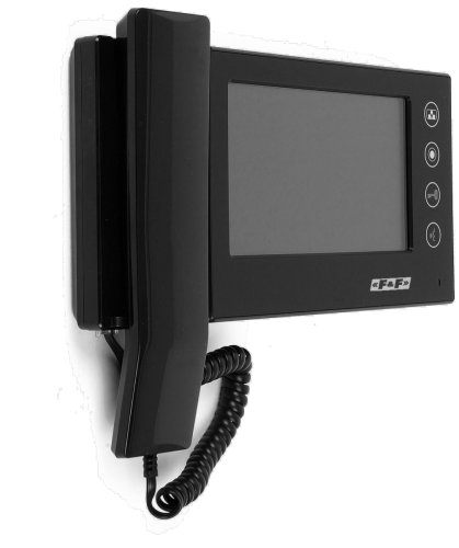 Monitor czarny ze słuchawką MK-06B F&F