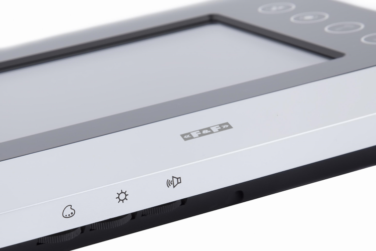 Monitor czarno-srebrny ze sterowanie bramą MK-07 F&F