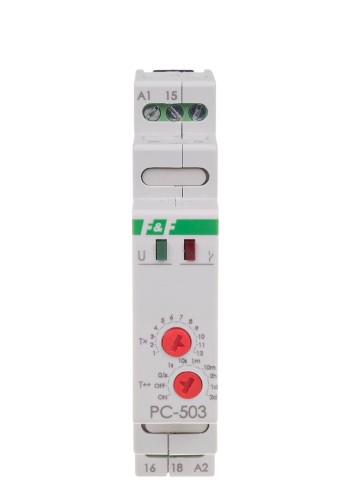 Przekaźnik czasowy awersyjny, styki: 1NO/NC 24V PC-503-24V F&F