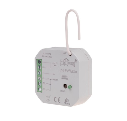 Sterownik PWM trzykanałowy niskiego napięcia - Long Range rH-PWM3-LR F&F