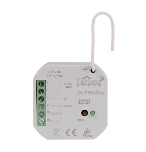 Sterownik PWM trzykanałowy niskiego napięcia - Long Range rH-PWM3-LR F&F
