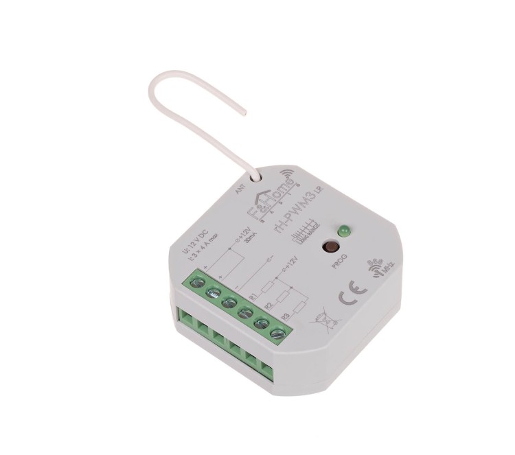 Sterownik PWM trzykanałowy niskiego napięcia - Long Range rH-PWM3-LR F&F