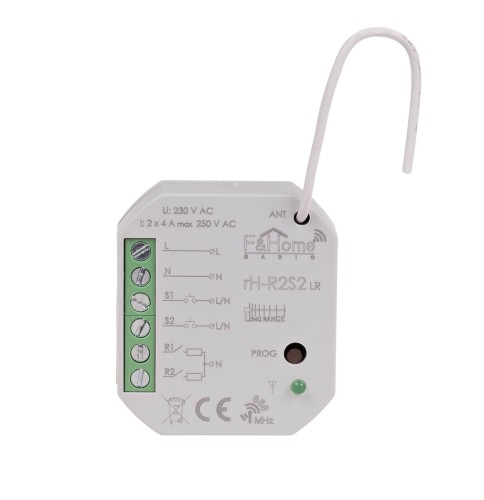 Moduł radiowy podwójnego przekaźnika - Long Range rH-R2S2-LR F&F