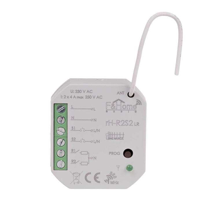 Moduł radiowy podwójnego przekaźnika - Long Range rH-R2S2-LR F&F