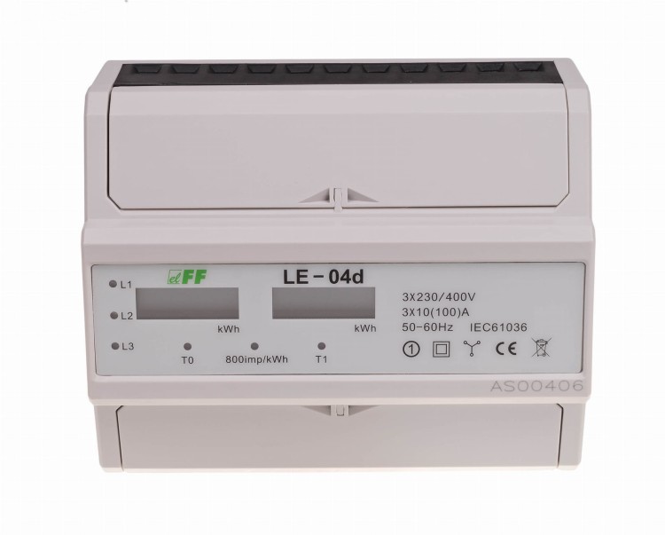 Licznik energii elektrycznej dwutaryfowy LCD LE-04D F&F
