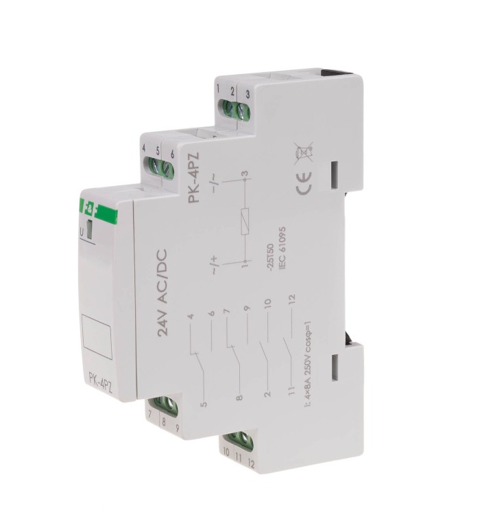 Przekaźnik elektromagnetyczny PK-4PZ 24V PK-4PZ-24V F&F