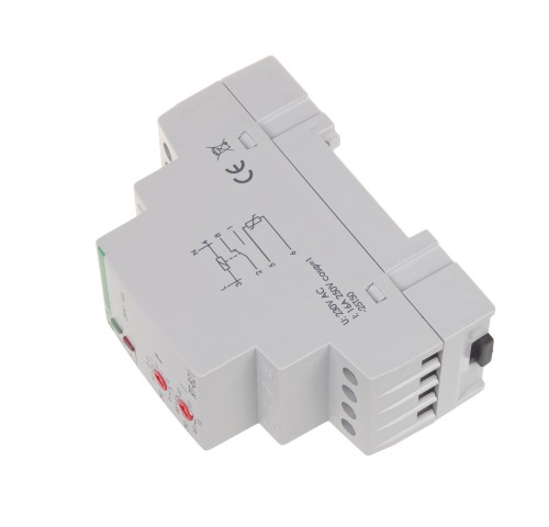 Regulator temperatury - zakres temperatur -4÷5°C - bez sondy montaż na szynie DIN, styk: 1NO/NC 230V AC RT-821B F&F
