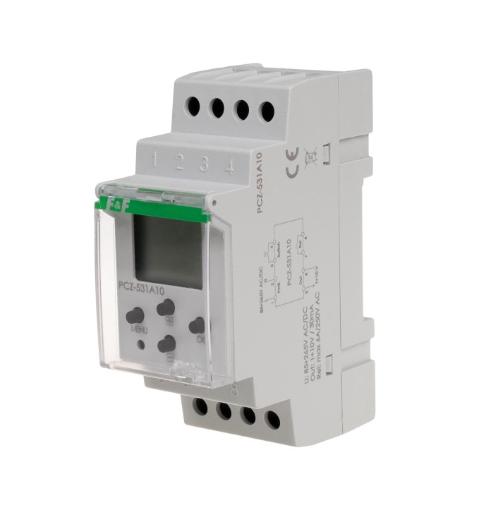 Zegar sterujący programowalny z wyjściem analogowym 0÷10 V. PCZ-531A10 F&F