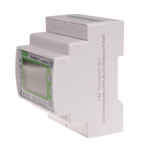 Trójfazowy dwukierunkowy licznik półpośredni, Modbus RTU,100(5)A; MID LE-03MQ-CT F&F