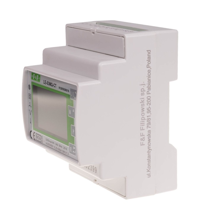 Trójfazowy dwukierunkowy licznik półpośredni, Modbus RTU,100(5)A; MID LE-03MQ-CT F&F
