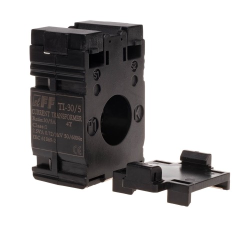 Przekładnik prądowy 30/5A Ø22, kl. 1 TI-30-5 F&F