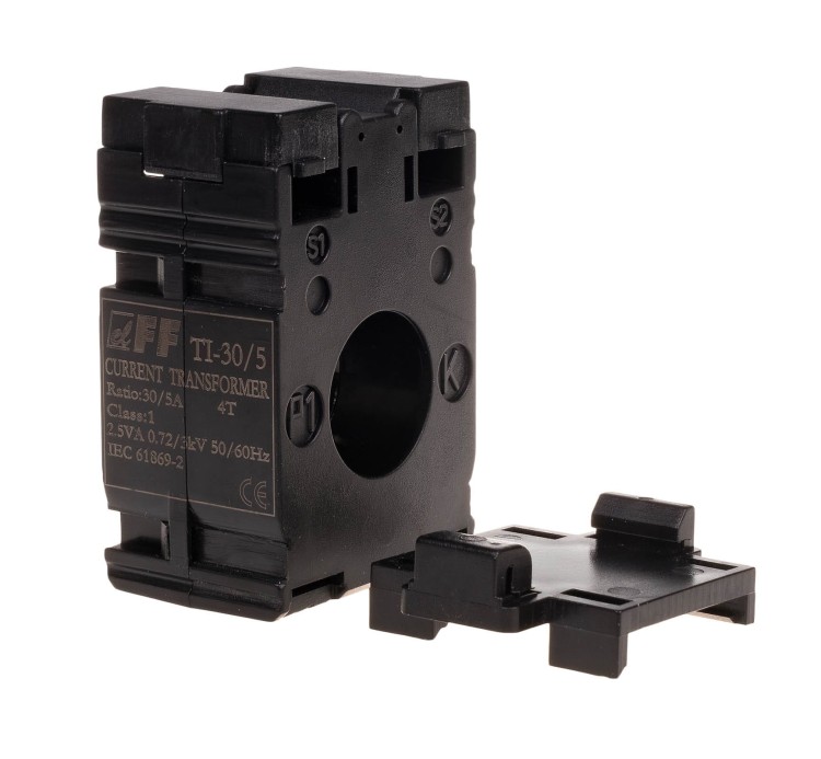 Przekładnik prądowy 30/5A Ø22, kl. 1 TI-30-5 F&F