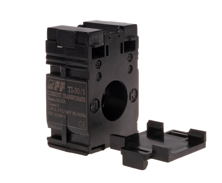 Przekładnik prądowy 50/5A Ø22, kl. 1 TI-50-5 F&F