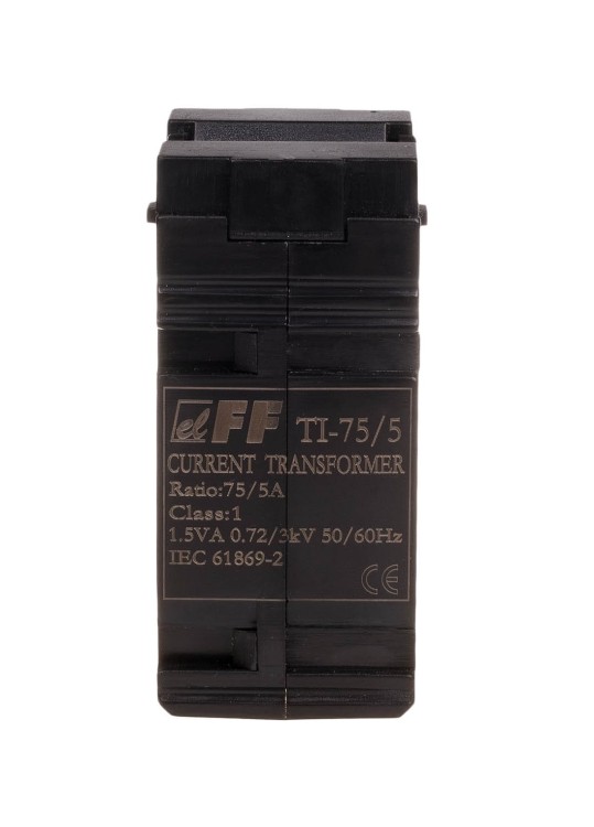 Przekładnik prądowy 75/5A Ø22, kl. 1 TI-75-5 F&F