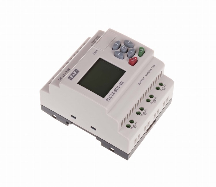 Sterownik swobodnie programowalny 8 wejść cyfrowych FLC12-8DI-4R F&F