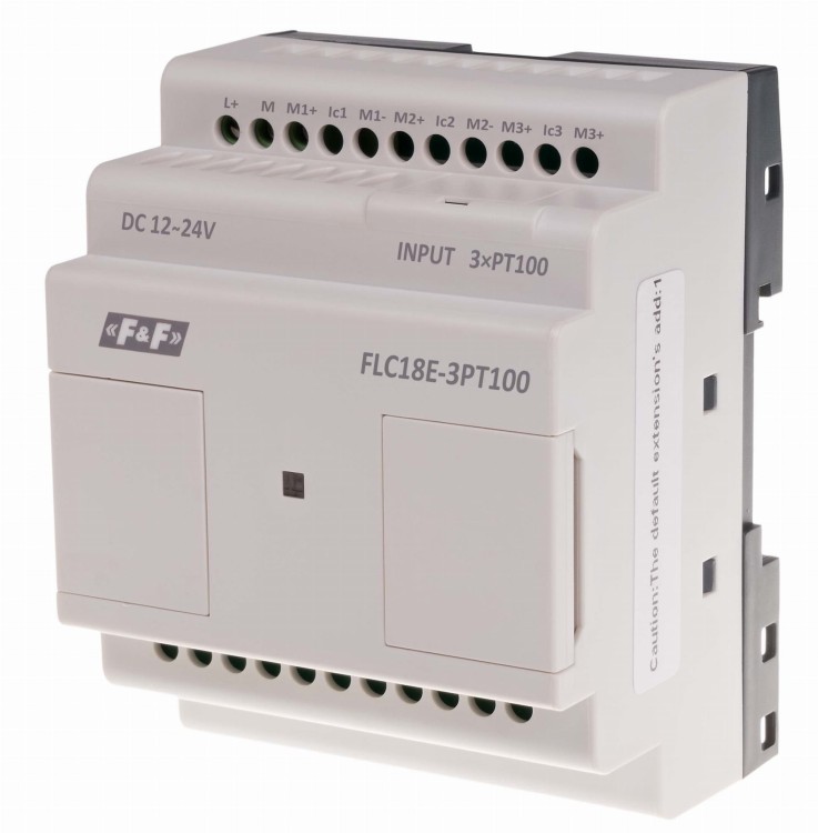 Moduł rozszerzeń dla czujników temp. z 3 wejściami FLC18E-3PT100 F&F