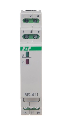 Przekaźnik bistabilny, na szynę DIN, z przekaźnikiem inrush 160A/20ms BIS-411-LED F&F