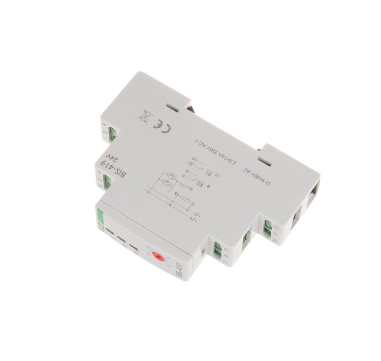 Przekaźnik bistabilny 9÷30 V AC/DC, 4 funkcyjny, DIN, dwa obwody sterowania BIS-419-24V F&F