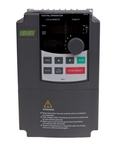 Falownik trójfazowy Uwe=3x400V AC, Iwe=7A, Uwy=3x400V AC, Iwy=5A, Pmax=2,2kW FA-3HX022 F&F