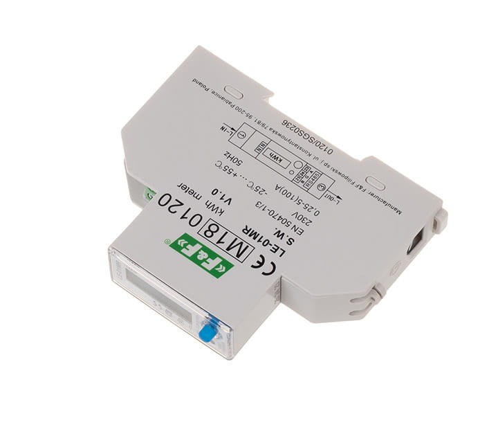 Licznik energii elektrycznej - jednofazowy, RS-485, LCD, 100A, rejestracja parametrów sieci U, I, F, P, Q, AE+, RE+ LE-01MR F&F