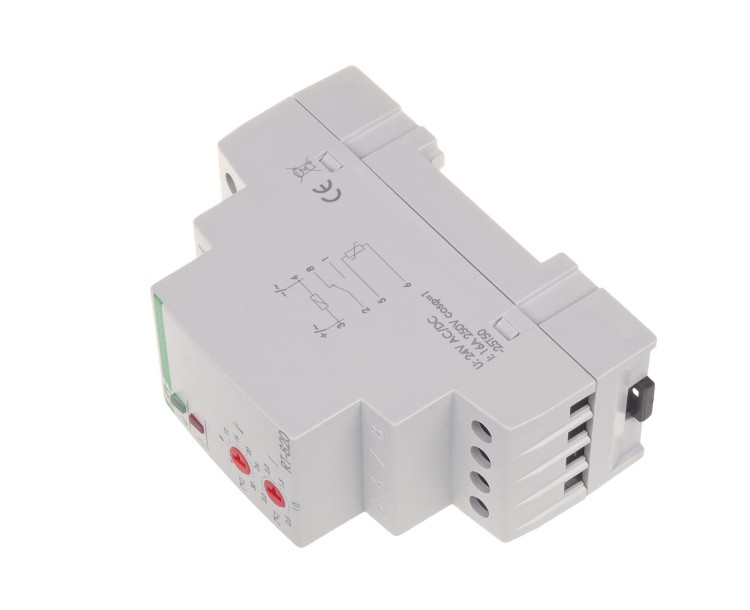 Regulator temperatury - zakres temperatur 4÷30°C bez sondy montaż na szynie DIN, styk: 1NO/NC 230V AC RT-820B F&F
