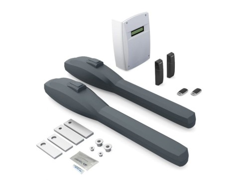 Napęd do bramy skrzydłowej dwuskrzydłowej Tousek SONIC 24 2-siłowniki 62004/PL 400kg 5m SONIC24 SONIC-24 skrzydłowy 2-skrzydłowy 2-skrzydłowej 2-skrzydłowych bram skrzydłowych Antracyt Szary automat silnik zestaw