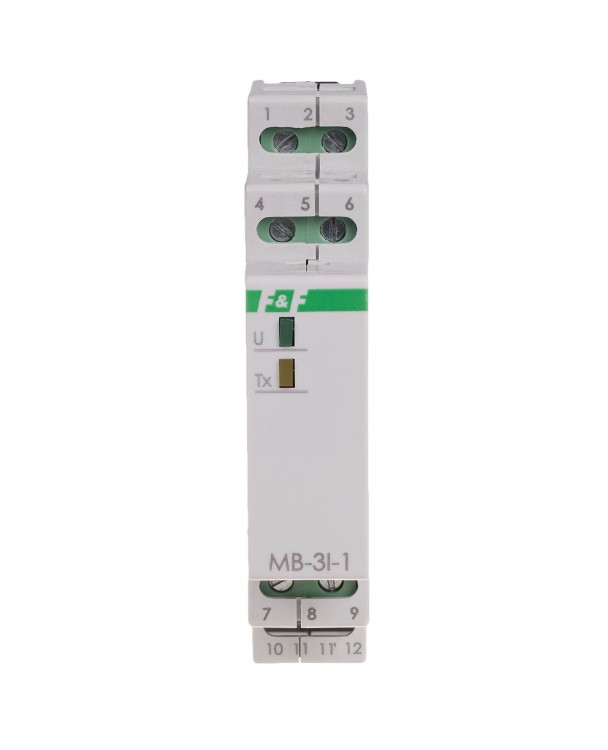 Przetwornik natężenia prądu z MODBUS RTU 15A  MAX-MB-3I-1-15A F&F