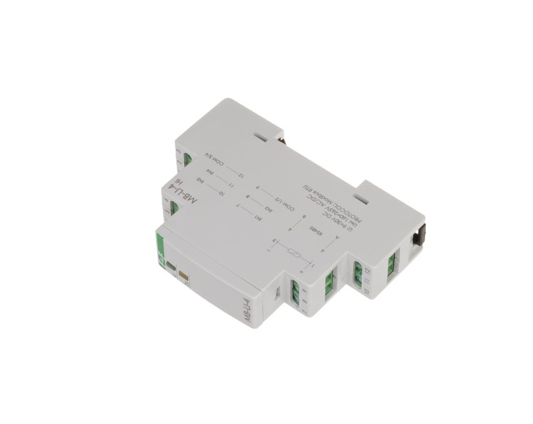 Licznik impulsów z wyjściem MODBUS RTU, 4-kanałowy, 1 moduł MAX-MB-LI-4LO F&F