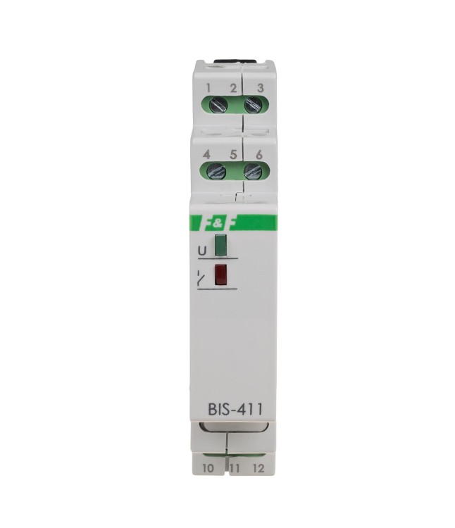 Przekaźnik bistabilny z pamięcią, montaż na szynie DIN, 230V BIS-411M F&F