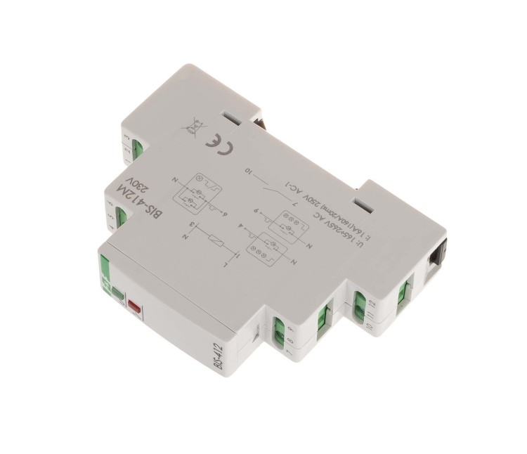 Przekaźnik bistabilny grupowy z pamięcią, na szynę DIN, 230V BIS-412M F&F