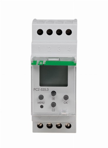 Zegar sterujący programowalny, astronomiczny z programowalną przerwą nocną, 1-kanałowy PCZ-525.2 F&F