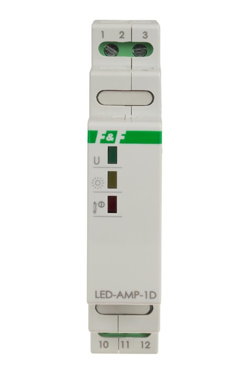 Wzmacniacz sygnału zasilającego do oświetlenia LED na szynę DIN LED-AMP-1D F&F