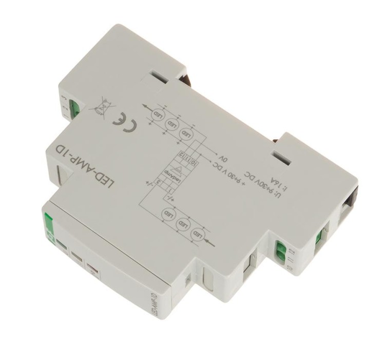 Wzmacniacz sygnału zasilającego do oświetlenia LED na szynę DIN LED-AMP-1D F&F