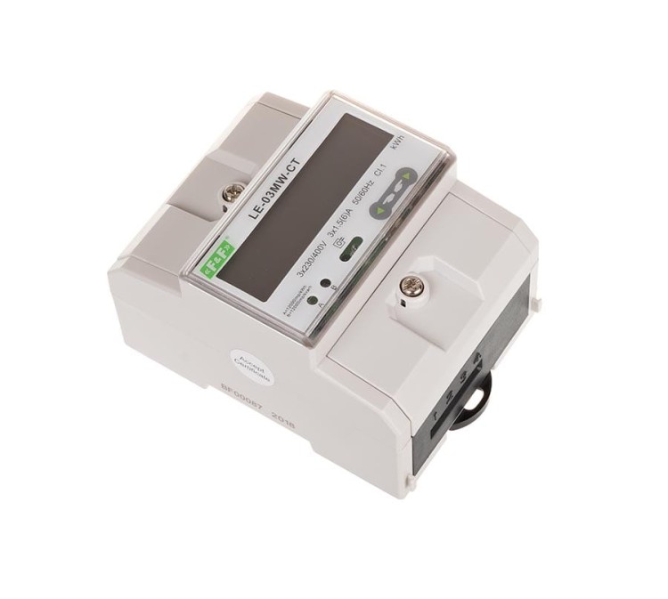 Dwutaryfowy licznik energii elektrycznej, 3-fazowy, 2-kierunkowy z Modbus RTU, do pomairu półpośredniego LE-03MW-CT F&F