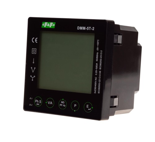 Multimetr panelowy z komunikacją Modbus RTU MID DMM-5T-2 F&F