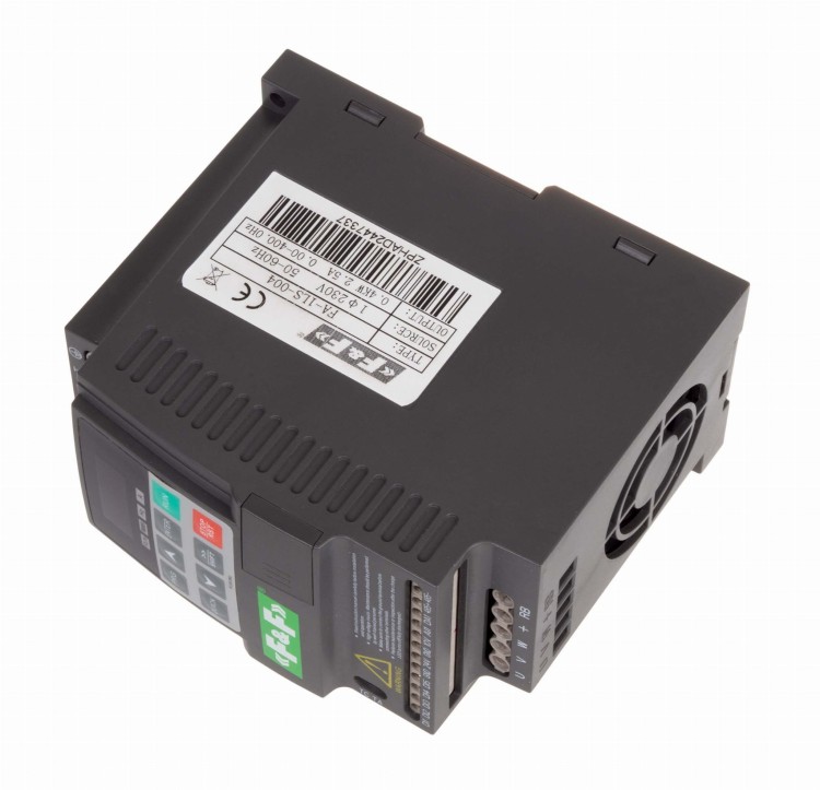 Falownik miniaturowy trójfazowy, Pmax=5,5 kW, Uwe=3x400V AC, Iwe=14,6 A, Uwy=3x400V AC, Iwy=13,0A FA-3HS-055 F&F